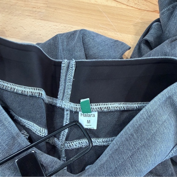 NWOT Halara Flex High Waisted Stripe Wide Leg Flowy Washed Casual Jeans Pockets - Picture 7 of 8